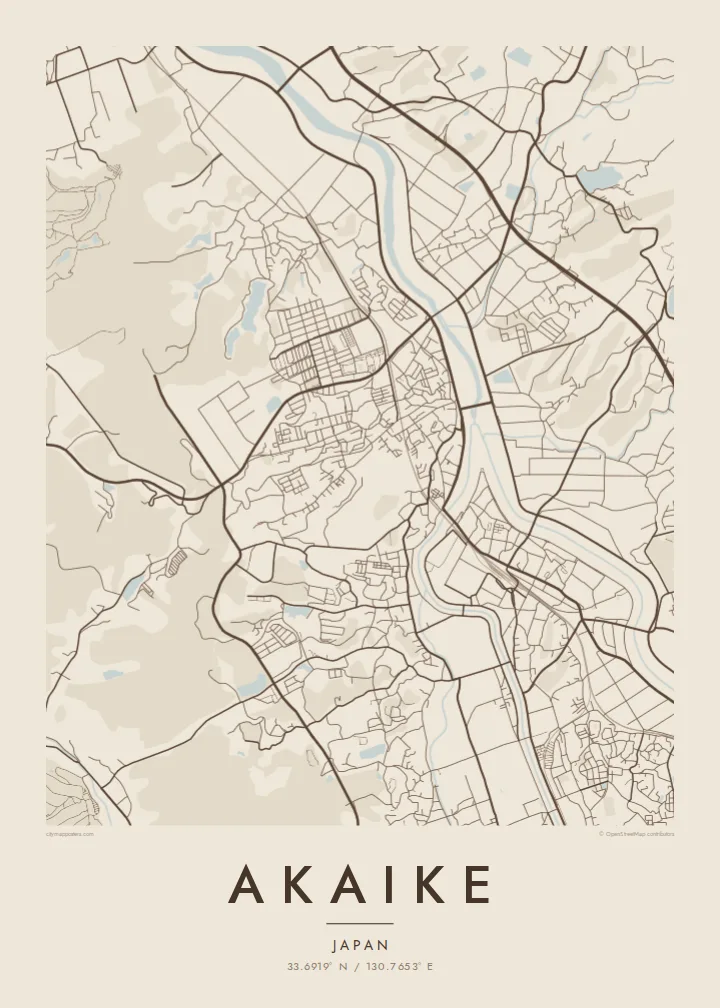 Akaike map poster — Sand