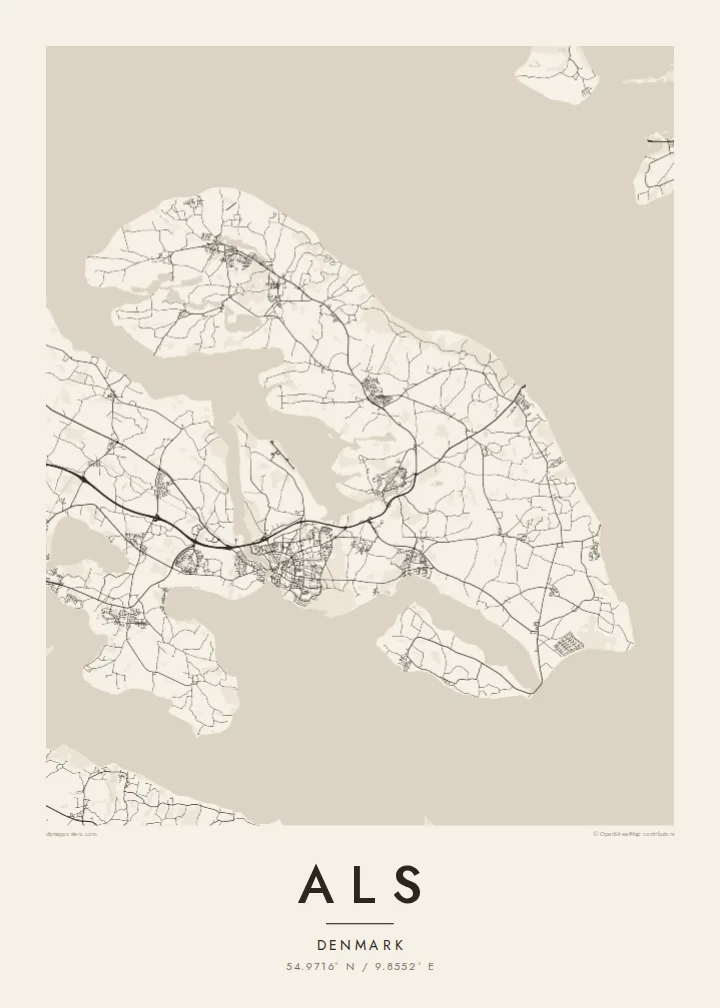 Als map poster — Paper style