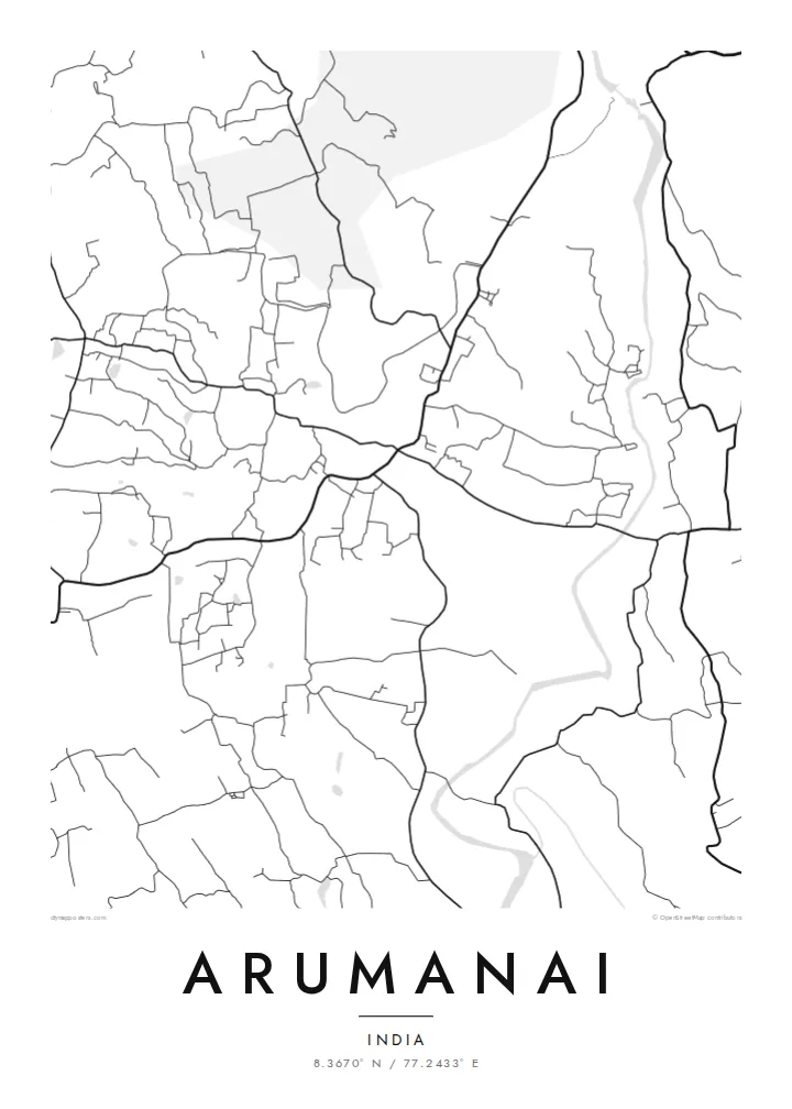 Arumanai map poster — Classic