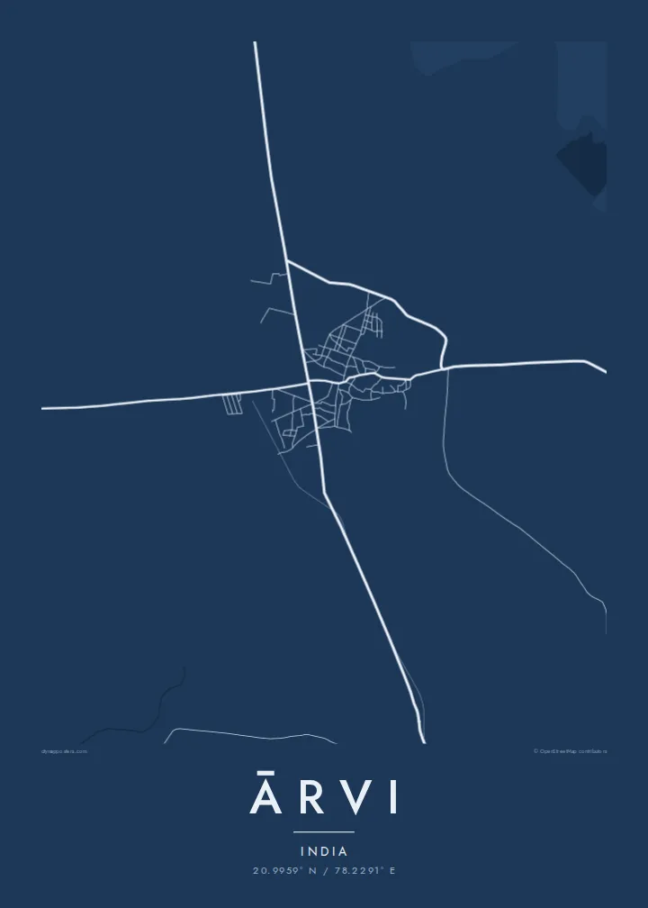 Ārvi map poster — Blueprint