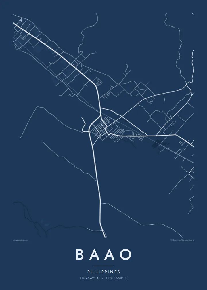 Baao map poster — Blueprint
