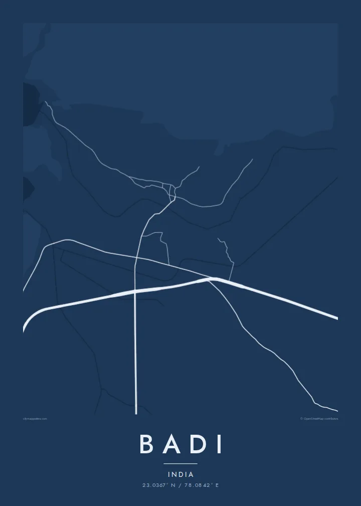Badi map poster — Blueprint