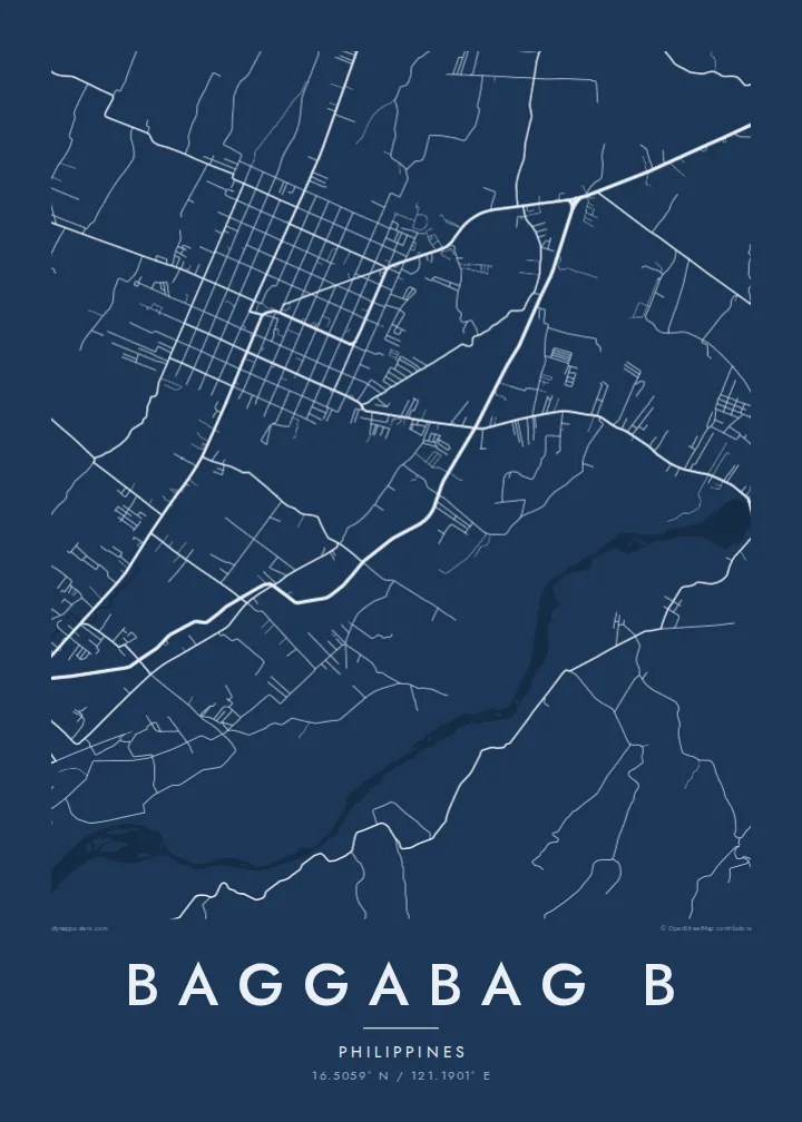 Baggabag B map poster — Blueprint