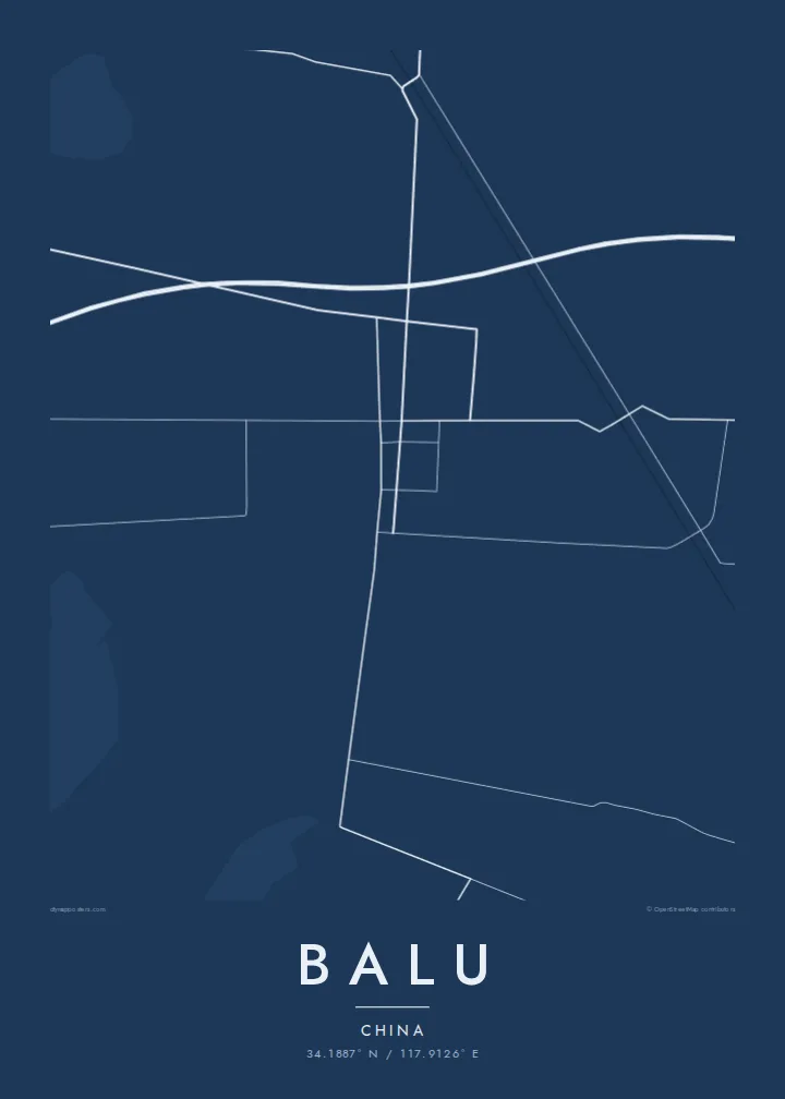 Balu map poster — Blueprint