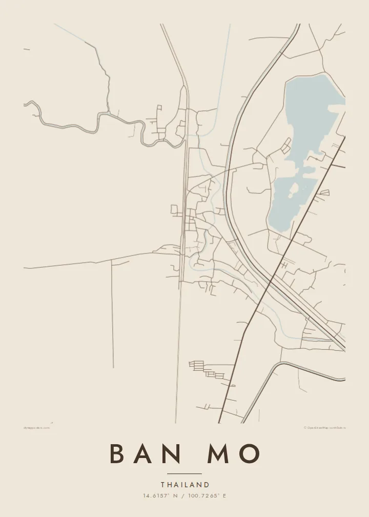 Ban Mo map poster — Sand