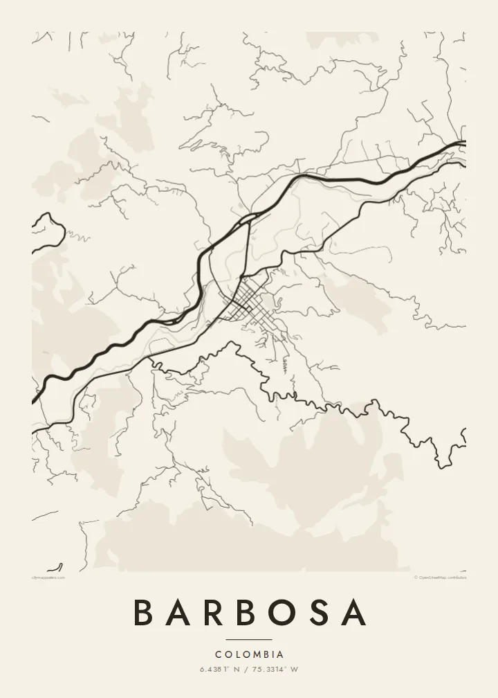 Barbosa map poster — Paper