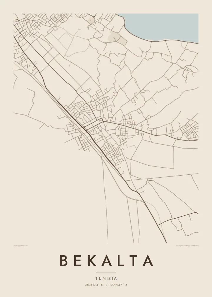 Bekalta map poster — Sand