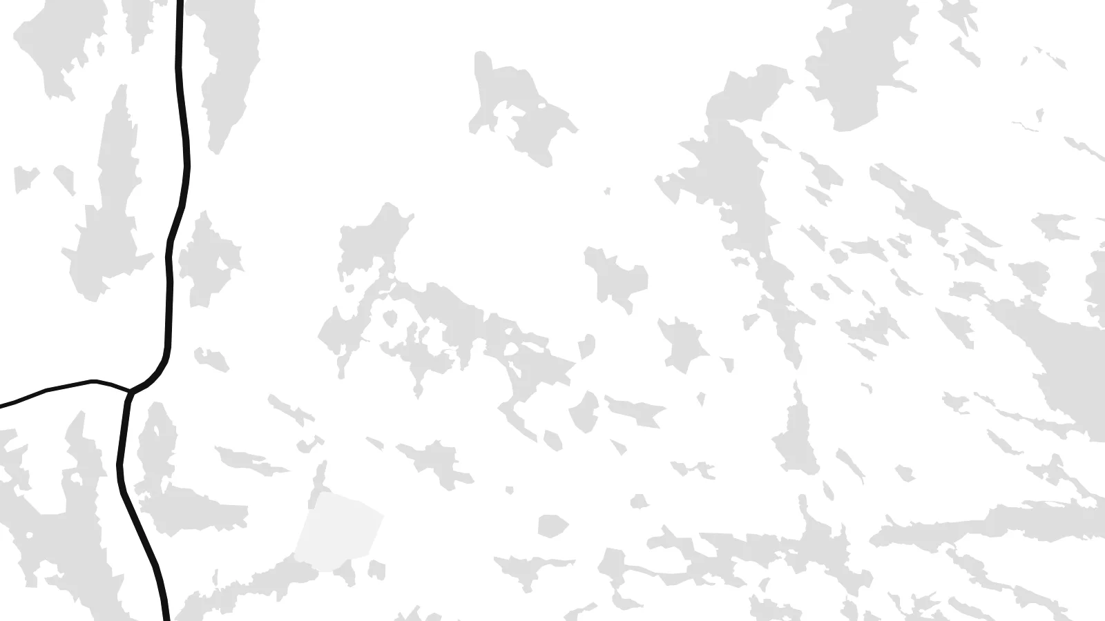 Close-up of the Benbecula map poster at print resolution