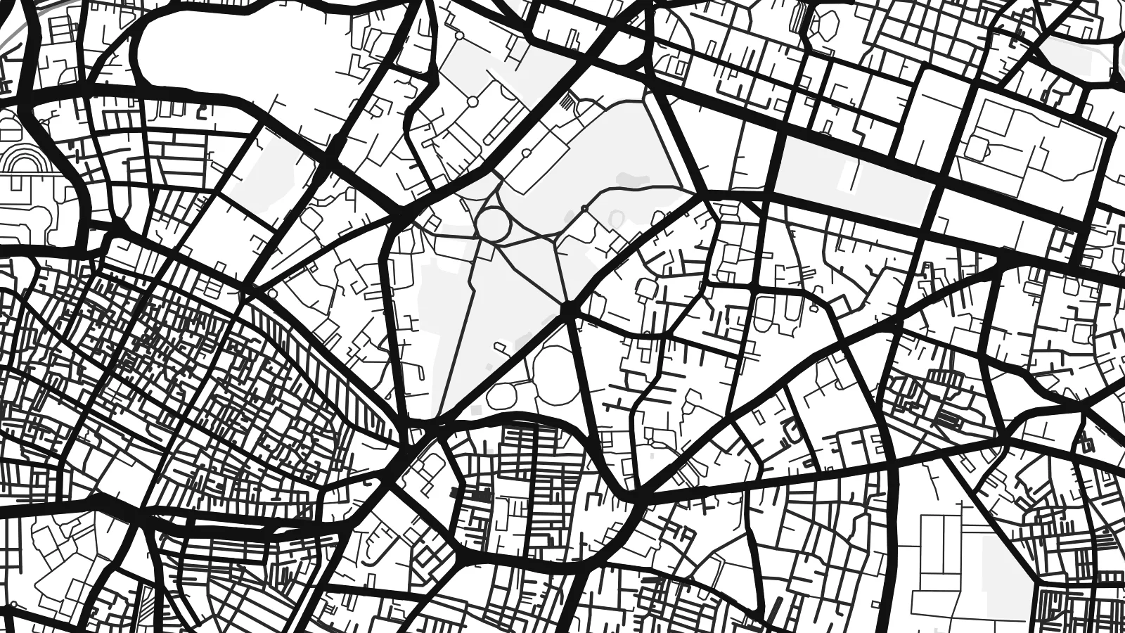 Close-up of the Bengaluru map poster at print resolution