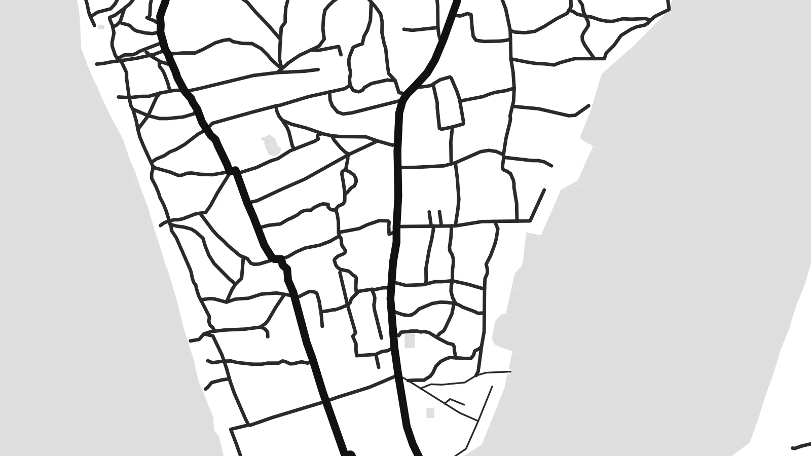 Close-up of the Beypore map poster at print resolution