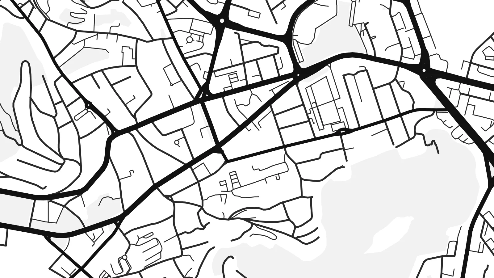 Close-up of the Braşov map poster at print resolution