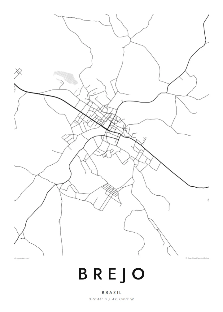 Brejo map poster — Classic