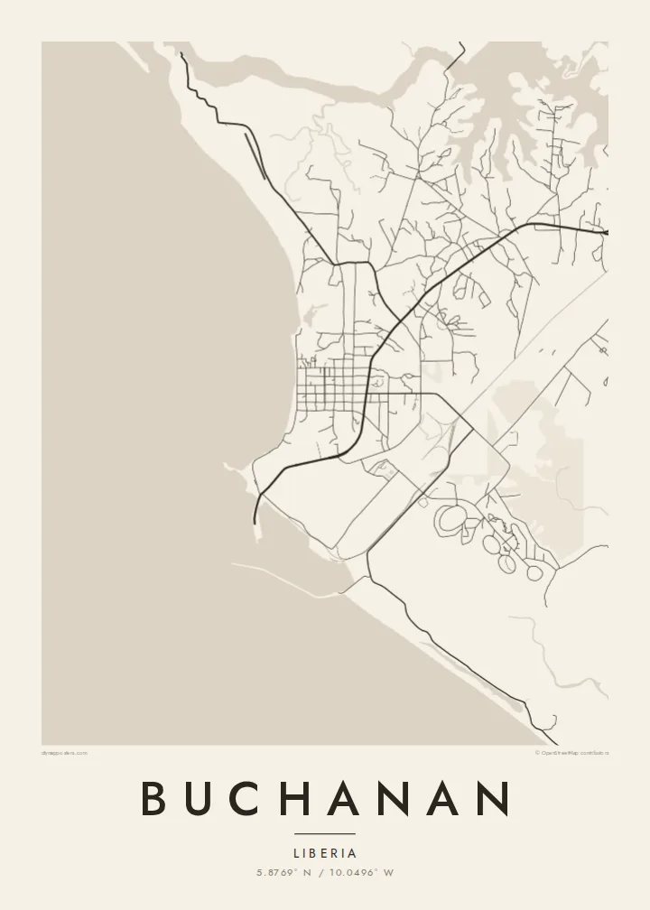 Buchanan map poster — Paper