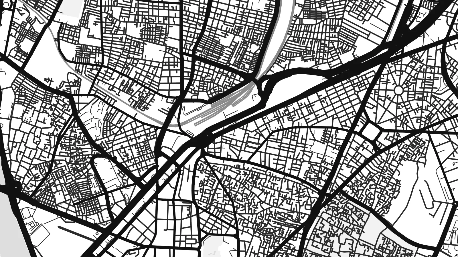 Close-up of the Cairo map poster at print resolution