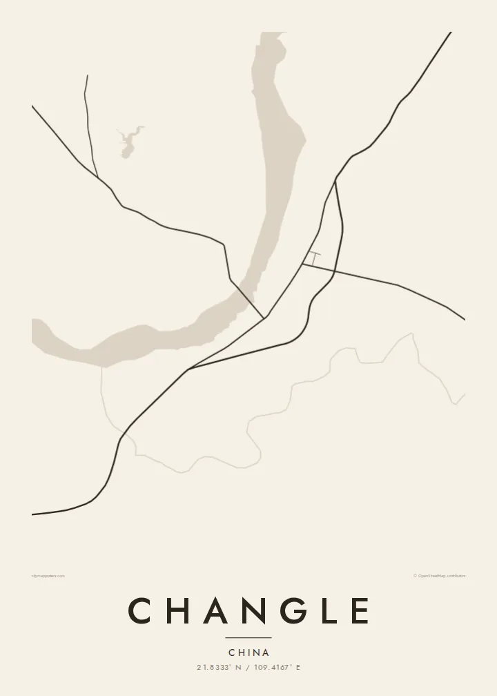 Changle map poster — Paper
