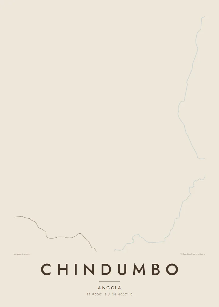 Chindumbo map poster — Sand