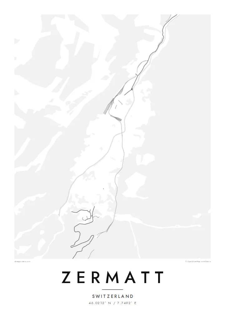Zermatt kortplakat