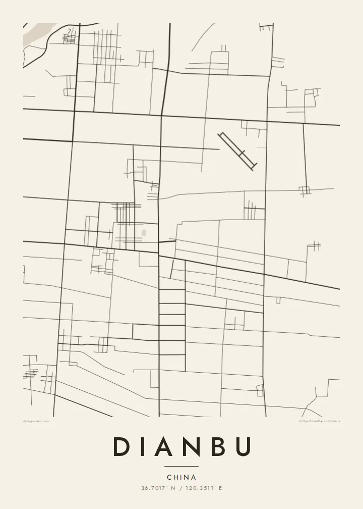 Dianbu map poster — Paper