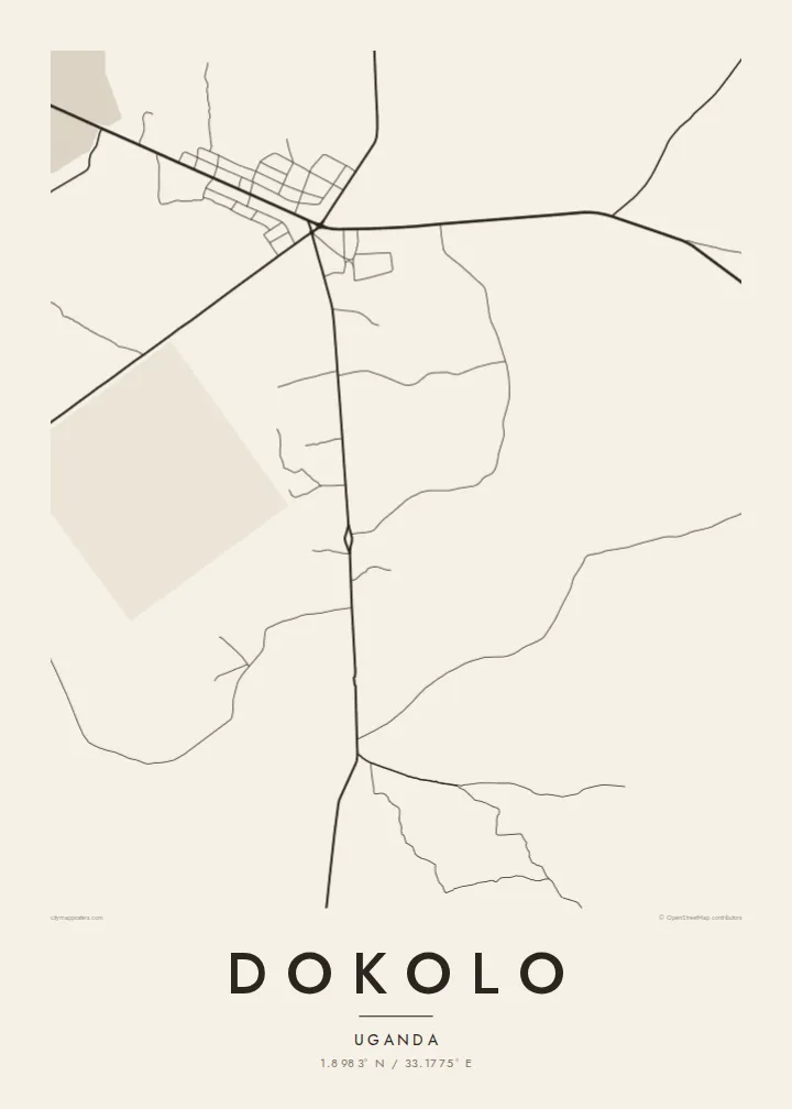 Dokolo map poster — Paper