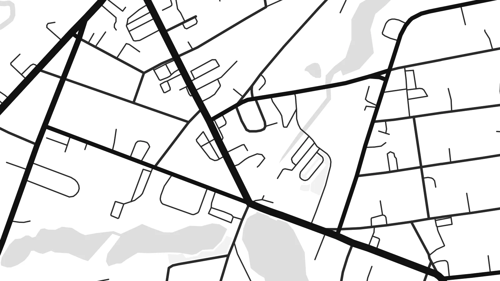 Close-up of the Easthampton map poster at print resolution