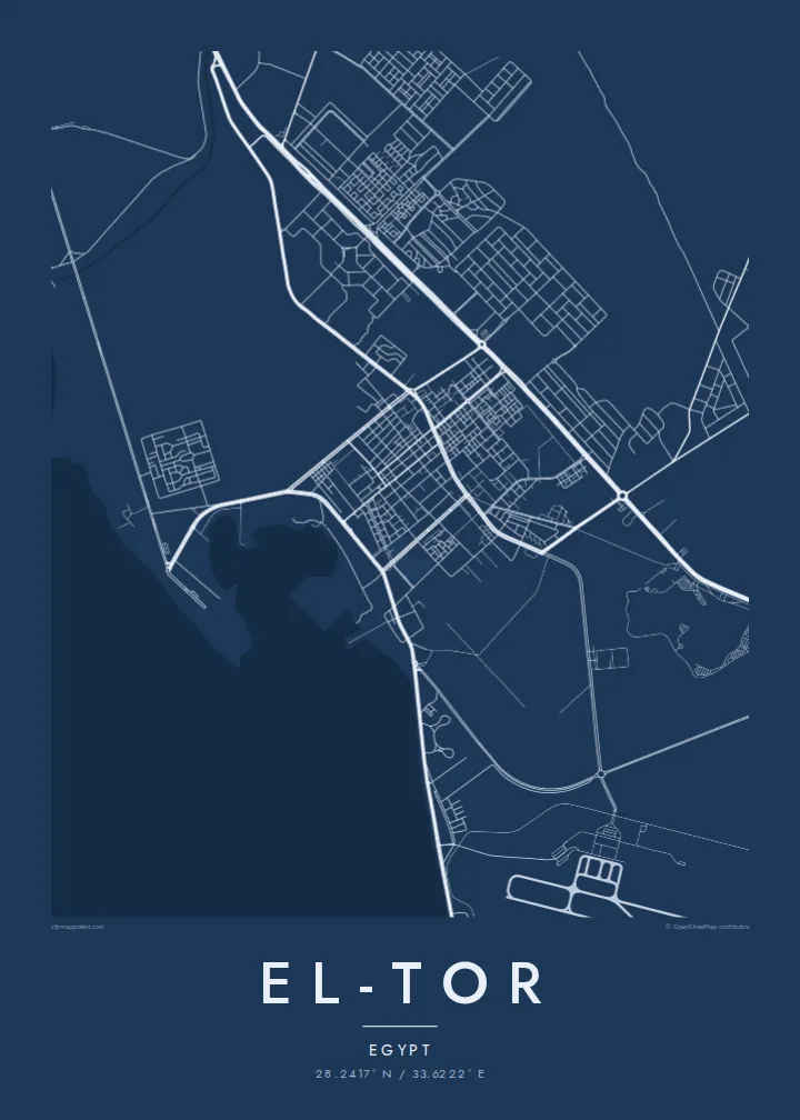 El-Tor map poster — Blueprint