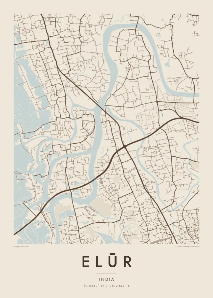 Elūr map poster — Sand