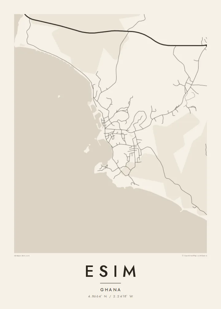 Esim map poster — Paper
