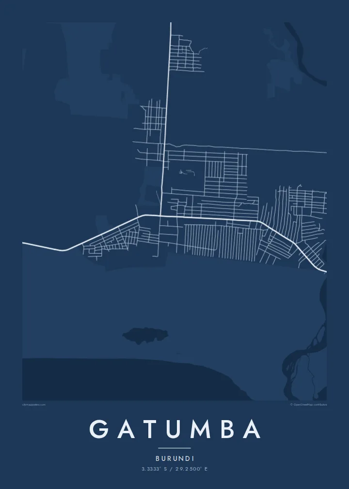 Gatumba map poster — Blueprint