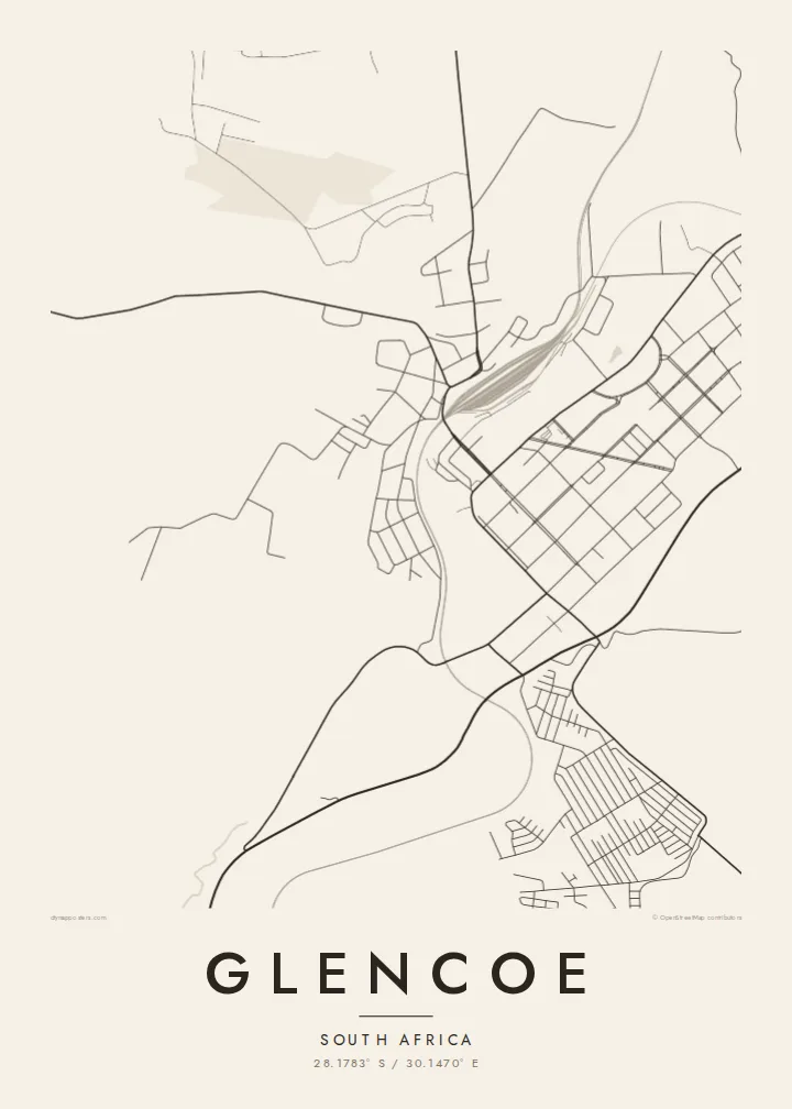Glencoe map poster — Paper