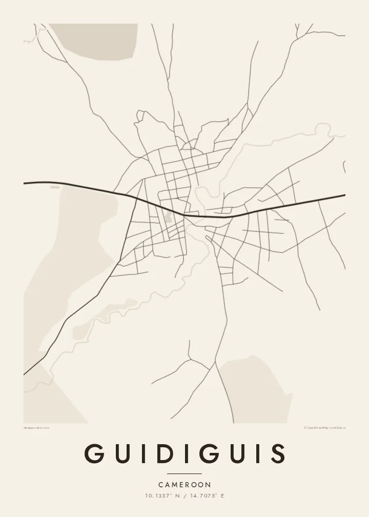 Guidiguis map poster — Paper