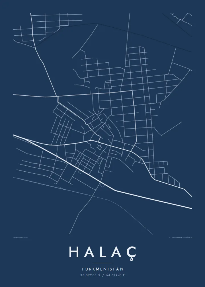 Halaç map poster — Blueprint