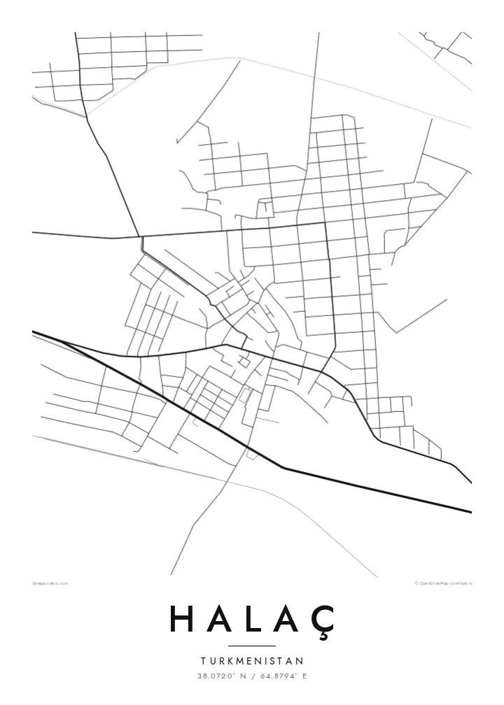 Halaç map poster — Classic