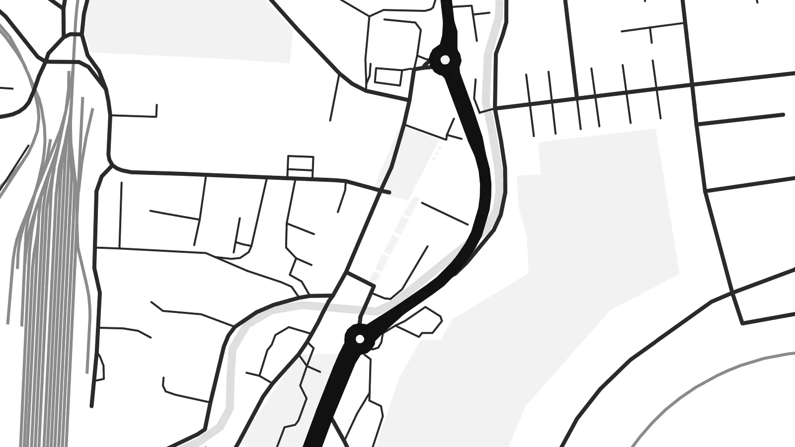Close-up of the Handlová map poster at print resolution