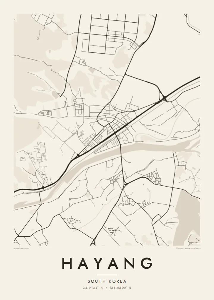 Hayang map poster — Paper