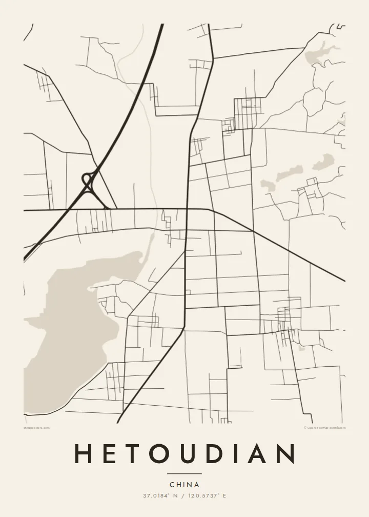 Hetoudian map poster — Paper
