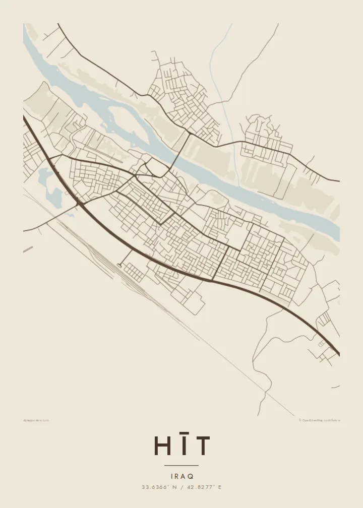 Hīt map poster — Sand style