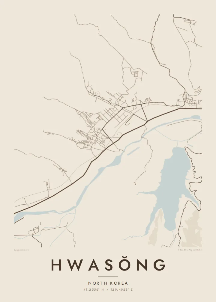 Hwasŏng map poster — Sand style