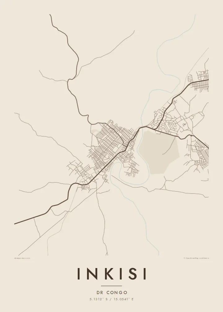Inkisi map poster — Sand style