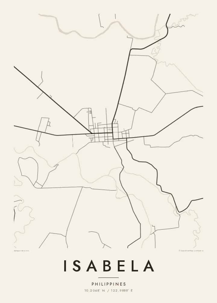 Isabela map poster — Paper