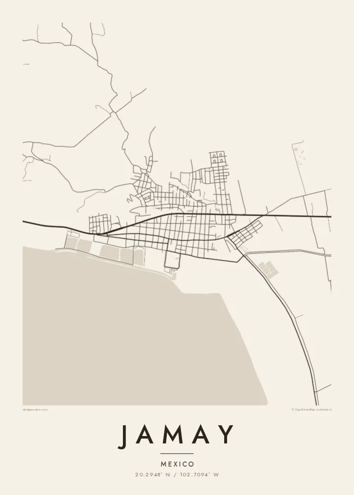 Jamay map poster — Paper style