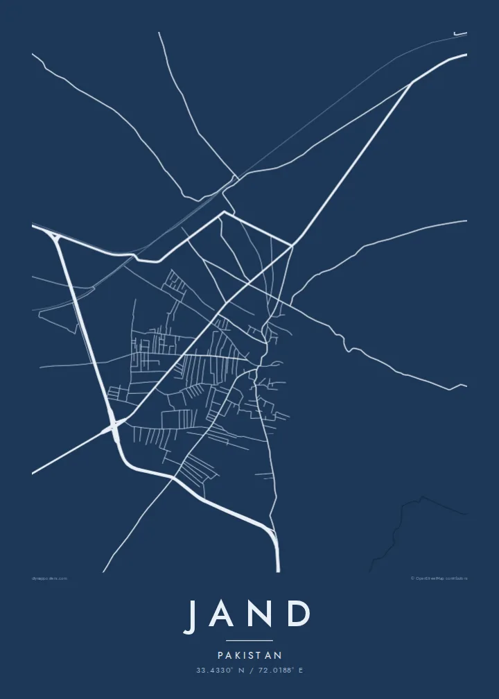 Jand map poster — Blueprint