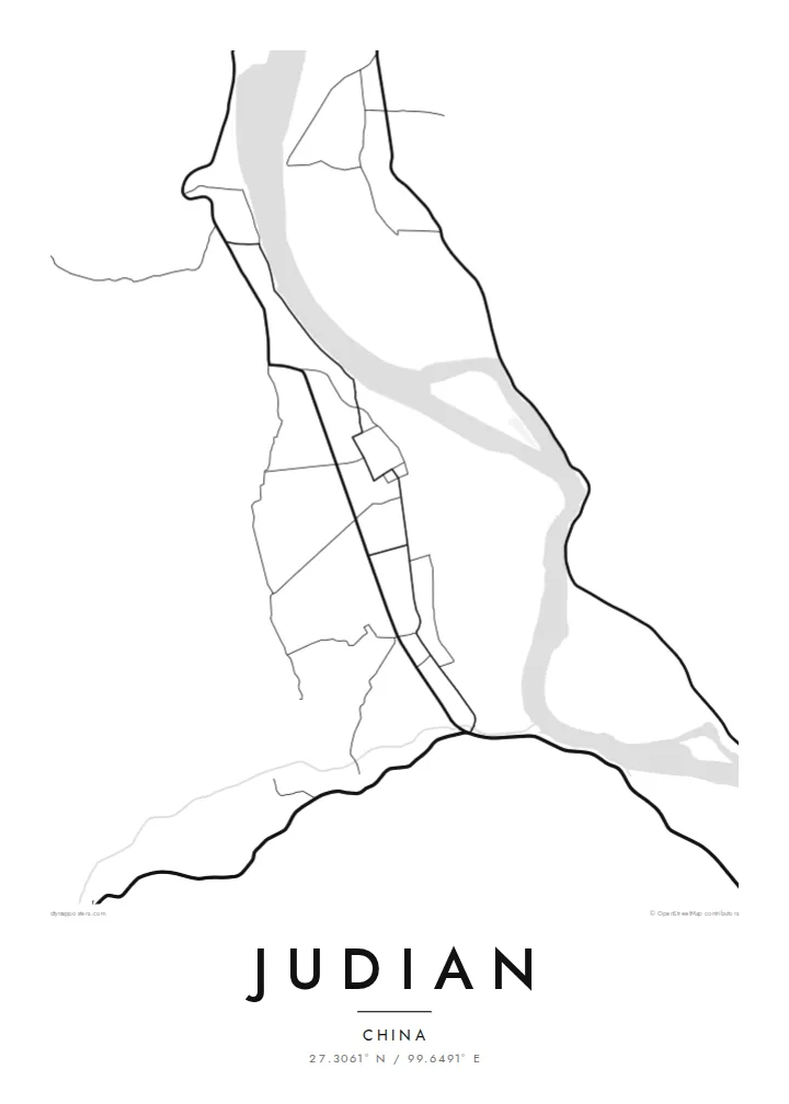 Judian map poster — Classic