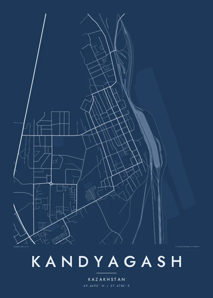 Kandyagash map poster — Blueprint