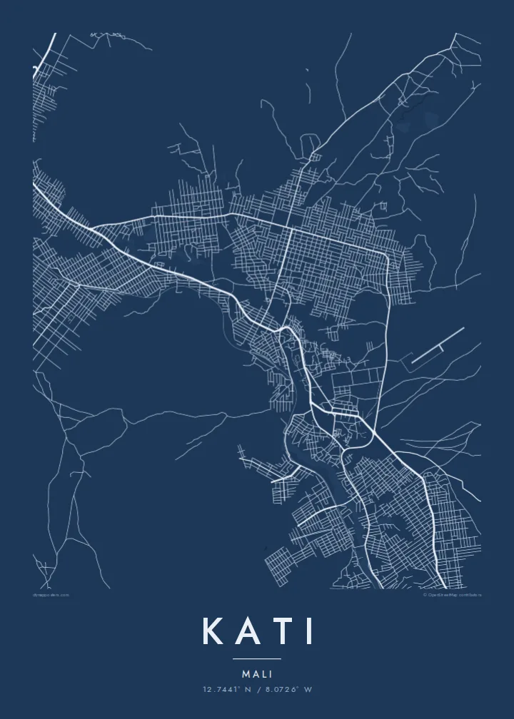 Kati map poster — Blueprint