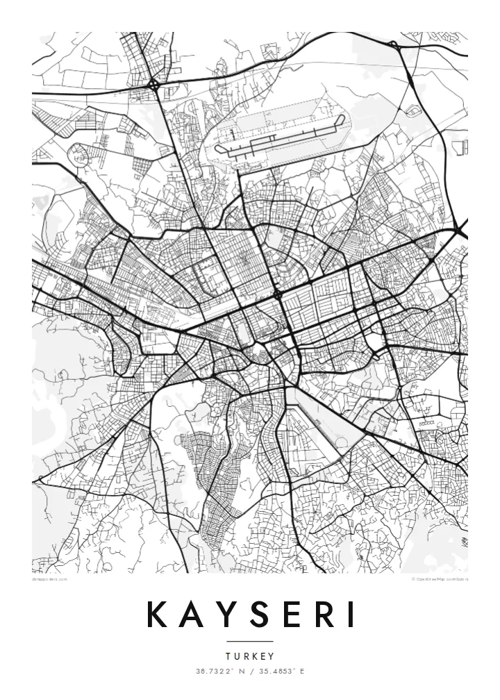 카이세리 지도 포스터
