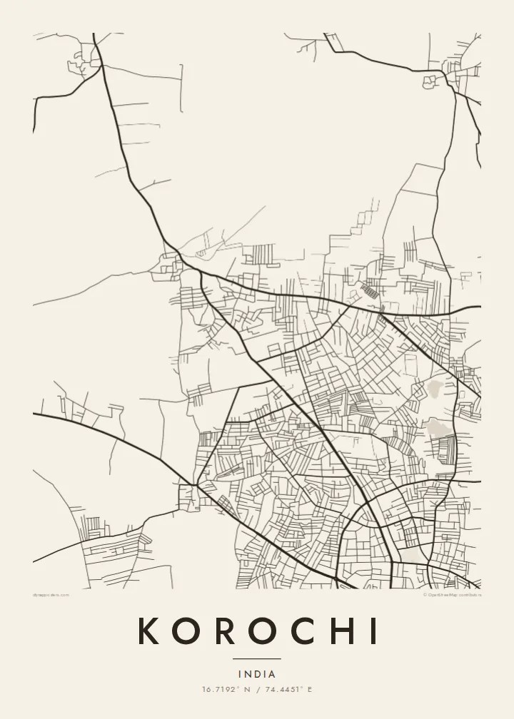 Korochi map poster — Paper