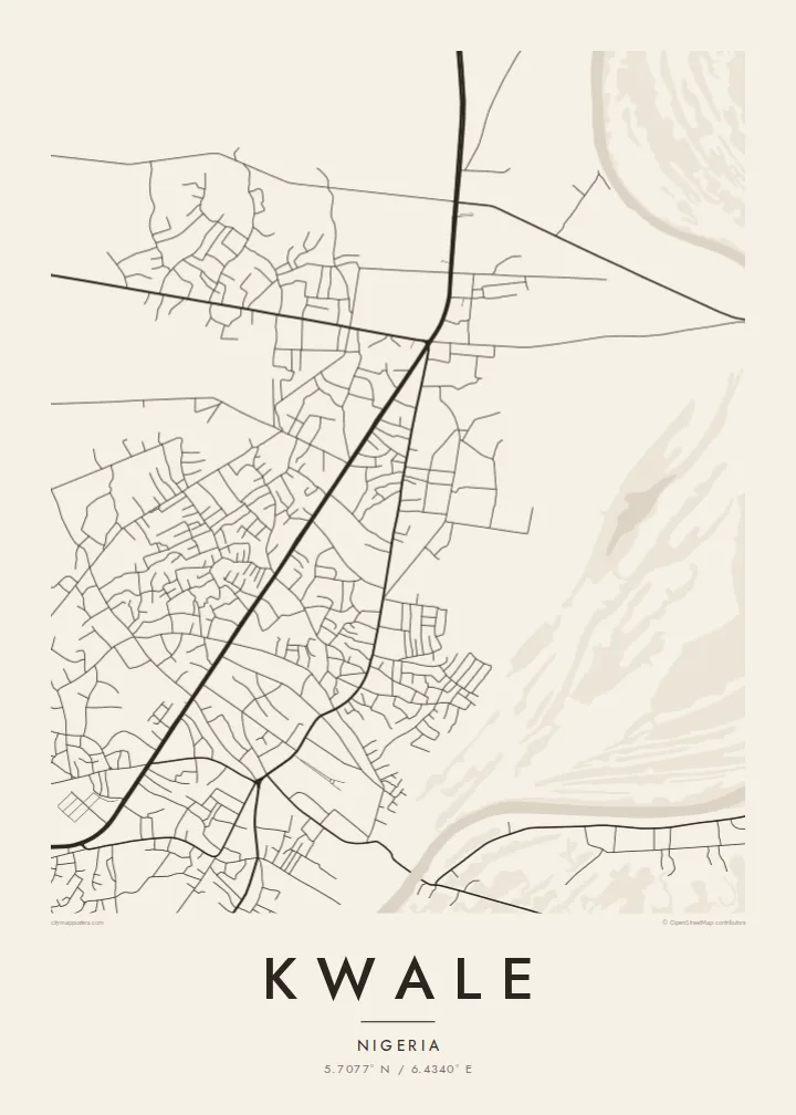 Kwale map poster — Paper