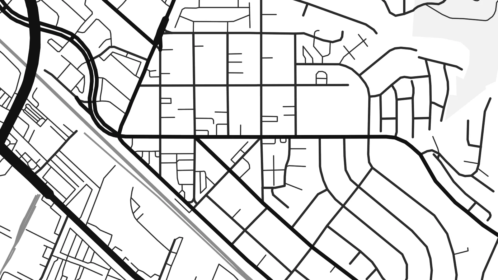 Close-up of the La Puente map poster at print resolution