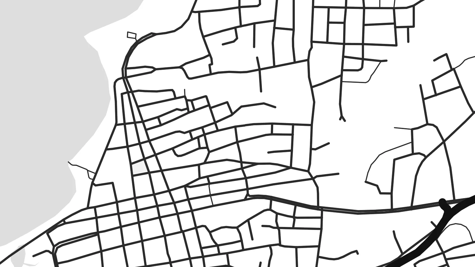 Close-up of the La Vela de Coro map poster at print resolution