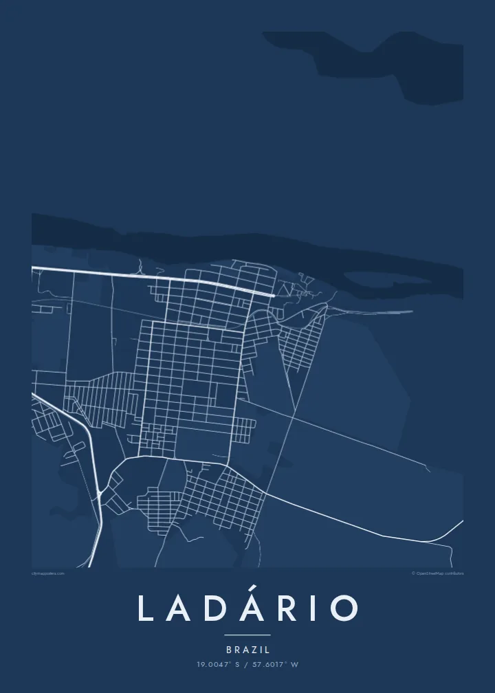 Ladário map poster — Blueprint